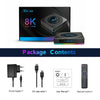 X96 X4 8K Smart TV BOX Android 11.0 Media Player with Remote Control, Amlogic S905X4 Quad Core ARM Cortex A55, RAM: 4GB, ROM: 64GB, Support 100M, Dual Band WiFi, Bluetooth, US Plug