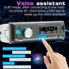 D3162 Car Colorful Lights MP3 Player Supports Voice Assistant / FM(Black)