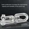 M12  OX Type 304 Stainless Steel 360 Degree Rotating 8-Shaped Chain Snap Ring Connecting Hook Swivel