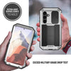For Samsung Galaxy S25 5G R-JUST Sliding Camera Life Waterproof Holder Phone Case(Silver)