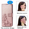 For  Alcatel 1S (2020) Four-leaf Clasp Embossed Buckle Mobile Phone Protection Leather Case with Lanyard & Card Slot & Wallet & Holder Function(Rose Gold)