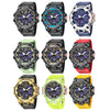 SMAEL 8008 Outdoor Sports Multifunctional Waterproof Luminous Men Watch(Black Gold)