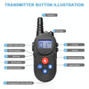 Dog Training Collar 1000m Remote Shock Vibration Intercom (Black)