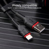 IVON CA81 8 Pin Fast Charging Data Cable, Length: 33cm (Red)