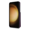 For Samsung Galaxy S23+ 5G Skin Feel Detachable Card Bag Magsafe Phone Case(Purple)
