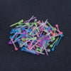 10pcs /Pack Plastic Ear Studs Ear Nurture Sticks Disposable Ear Pins Earrings, Style: Ear Sticks Transparent