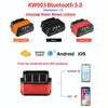 KONNWEI KW903 Bluetooth 5.0 OBD2 Car Fault Diagnostic Scan Tools Support IOS / Android(Black Orange)