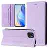 For Samsung Galaxy A03 166mm RC01 Dual-Folded Magnetic Suction RFID Leather Phone Case(Light Purple)