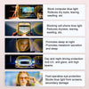 Watching Cell Phone Playing Games Anti-Blue Light Glasses Postoperative Flat Glasses, Color: Gradual Black Frame+Dark Yellow Lens