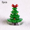 5pcs Simulation Christmas Tree Decoration Christmas Gifts Micro Landscape Snow Ornament, Style: No.7