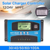 YCX-003 30-100A Solar Charging Controller with LED Screen & Dual USB Port Smart MPPT Charger, Model: 12/24/36/48/60V 100A