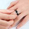 Smart Temperature Ring Stainless Steel Personalized Temperature Display Couple Ring, Size: 6(Rose Gold)
