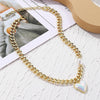 N2210-8 Thick Chain Love Ladies Temperament Necklace Collarbone Chain
