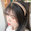 Gold Trim Crystal Hoops All-Match Hair Accessories Headband Non-Slip Crystal Headwear(2 Silver Gray)
