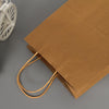10 PCS Elegant Kraft Paper Bag With Handles for Wedding/Birthday Party/Jewelry/Clothes, Size:16x22x8cm(Yellow Kraft)