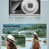 4K HD Optical Zoom Digital Camera 60MP Dual Screen Selfie Camera, No Memory(White)