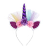 F006 Cartoon Headband Children Birthday Festival Party Hair Accessories(Deep Purple 2)