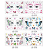 10 PCS Waterproof Music Festival Glitter Tattoo Stickers(LG-006)