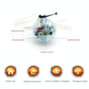 Mini Fun Kids Toy Suspended Crystal Ball Sensing Aircraft Hand Induction Flying Aircraft with Colorful LED Light, without Remote Control