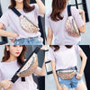 Fashionable Unisex Chest Bag Fanny Pack Waist Bag Waterproof Laser Bags(Purple  )