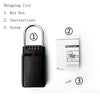 Wall Mounted Key Safe Box - 6 Key Capacity (Black)