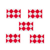 5 PCS 24-segment Mini Magic Ruler Foldable and Deformed Magic Ruler(Red White)