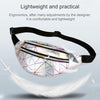 Laser Pattern PU Leather Waist Bags Women Fanny Pack Single Shoulder Bag(Silver)