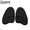 2pairs GEL Sweat-absorbing and Breathable Forefoot Pad High Heels Anti-slip Mat(Flannel Black)