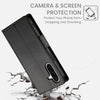 For Samsung Galaxy A36 Side Buckle Magnetic Frosted Leather Phone Case(Black)