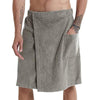 Adjustable Sticky Beach Towel Shower Room Men Wearable Bathrobe with Pockets, Size: XL(Grey)