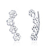 Pet Dog Paw Print S925 Sterling Silver Ladies Earrings