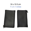 For Bugaboo Bee Series Stroller Armrests PU Leather Zipper Protector(Black)