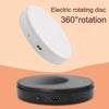 22cm Electric Rotating Turntable Display Stand Live Video Shooting Props Turntable Jewelry Shoes Display Platform, EU Plug (Black)
