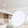 LED Round Ultra-thin Downlight Adjustable Recessed Panel Light, Power Source: 20W(White light)