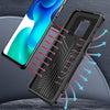 For Xiaomi Redmi Note 9S Machine Armor Warrior Shockproof PC + TPU Protective Case(Coffee)