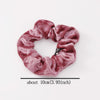5 PCS Velvet Solid Color Elastic Hair Bands Ponytail Holder Scrunchies Tie Hair Rubber Band Headband(Coffee)