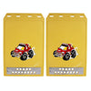 2 PCS WS-003 Premium Heavy Duty Molded Splash Mud Flaps Auto Front and Rear Guards, Small Size, Random Pattern Delivery(Yellow)