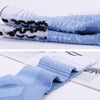 Thickened High-Top Sports Socks Non-Slip Mid-Tube Socks, Size: Free Size(Sky-blue White)