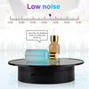 25cm USB Power Rotating Display Stand Video Shooting Props Turntable(Silver Mirror)
