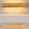 45cm LED Solid Wood Wall Lamp Bedroom Bedside Lamp Corridor Wall Lamp(Warm Light)