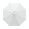 Polyester Parasol Replacement Cloth Round Garden Umbrella Cover, Size: Diameter 2.7m 8 Ribs(Khaki)