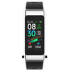 K50 1.08 inch Silicone Band Earphone Detachable IP67 Waterproof Smart Watch Support Bluetooth Call(Black Silver)