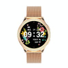 AK53 IP67 BT5.2 1.32inch Smart Watch Support Voice Call / Health Monitoring, Style:Steel Mesh Strap(Gold)