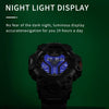 SMAEL 8075 Multi-function Waterproof Night Light Outdoor Watch(Black Silver)