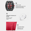 Curren 8442 Sport Six-Hand Silicone Strap Men Quartz Watch, Color: Rose Shell White