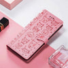 For Samsung Galaxy A26 5G Cat and Dog Embossed Leather Phone Case(Pink)