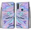 For Alcatel 1S (2020) / 3L (2020) Coloured Drawing Cross Texture Horizontal Flip PU Leather Case with Holder & Card Slots & Wallet & Lanyard(Fluorescent Water Texture)