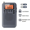 HRD-104 Mini Portable FM + AM Two Band Radio with Loudspeaker(Grey)