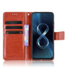 For Asus Zenfone 8 ZS590KS Crazy Horse Texture Horizontal Flip Leather Case with Holder & Card Slots & Lanyard(Brown)