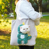Expandable Pet Carrier Bag, Green Dragon, Small Dog/Cat, M